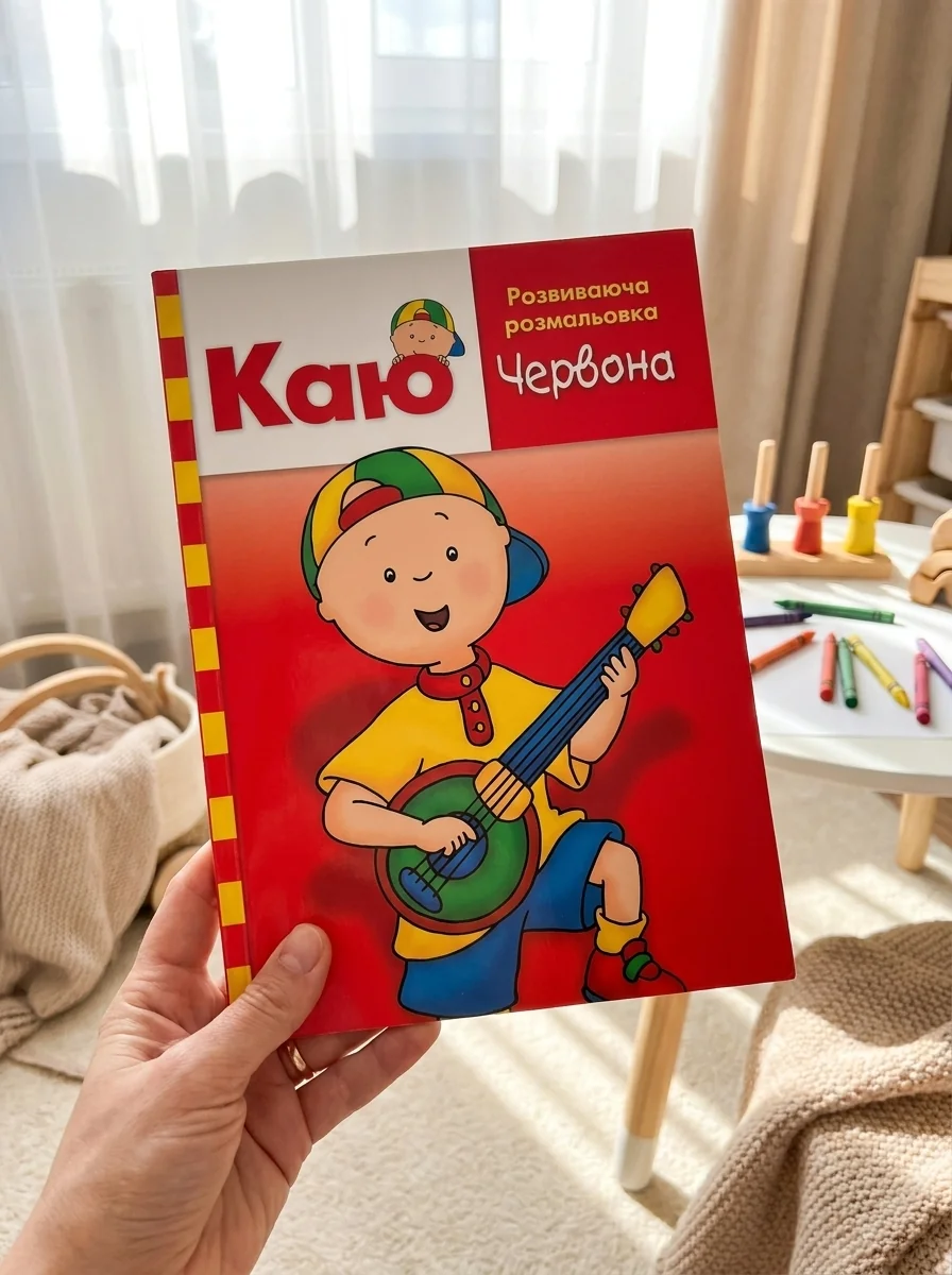 Каю. Розвиваюча розмальовка. Червона — фото 2