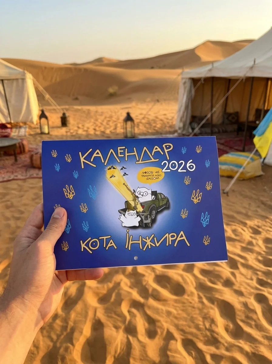 Календар кота Інжира на 2026 рік (Патріотичний) — Богдан Фенюк, обкладинка