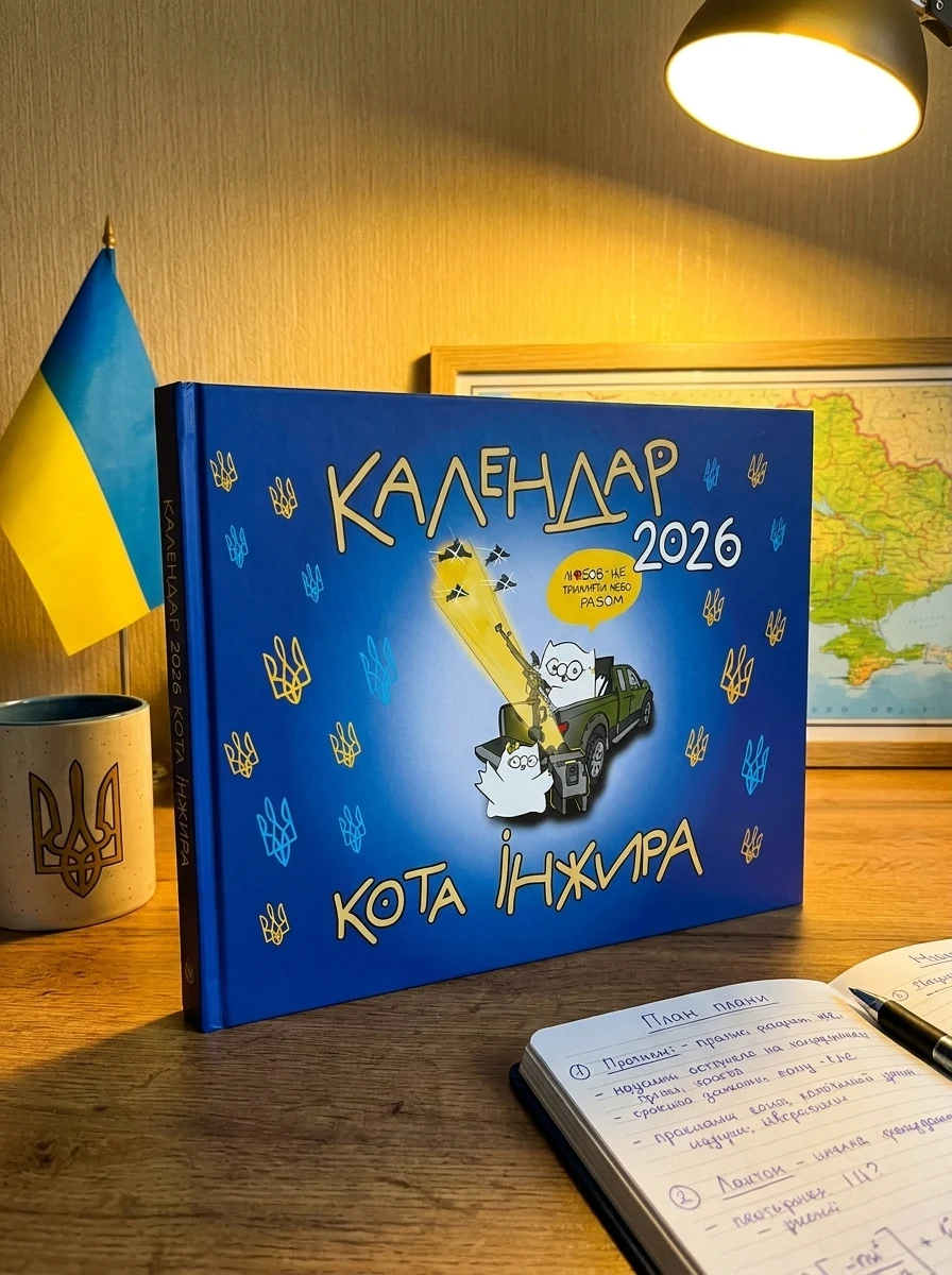 Календар кота Інжира на 2026 рік (Патріотичний) — Календарі
