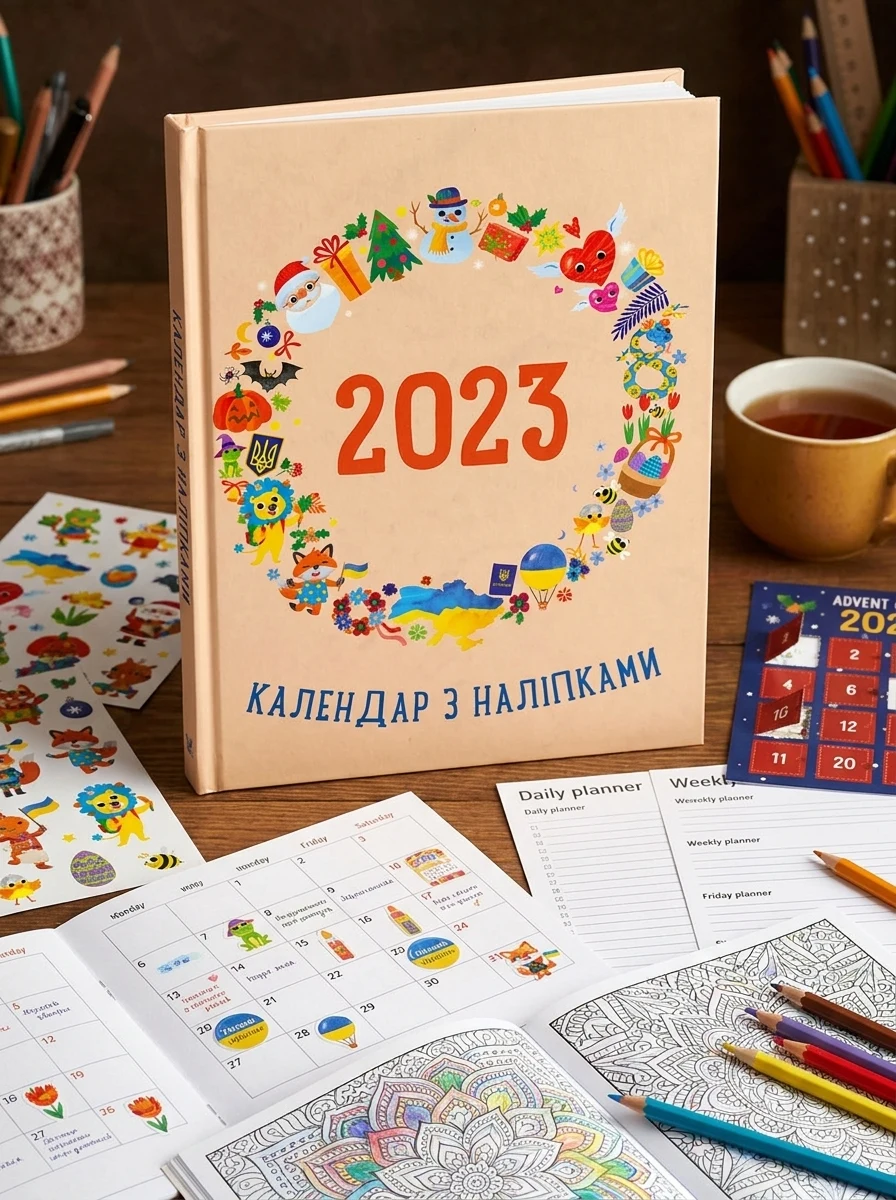Календар з наліпками 2023 — Календарі