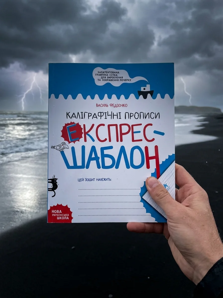 Каліграфічні прописи. Експрес-шаблон. Комплект 5шт. — Василь Федієнко, обкладинка