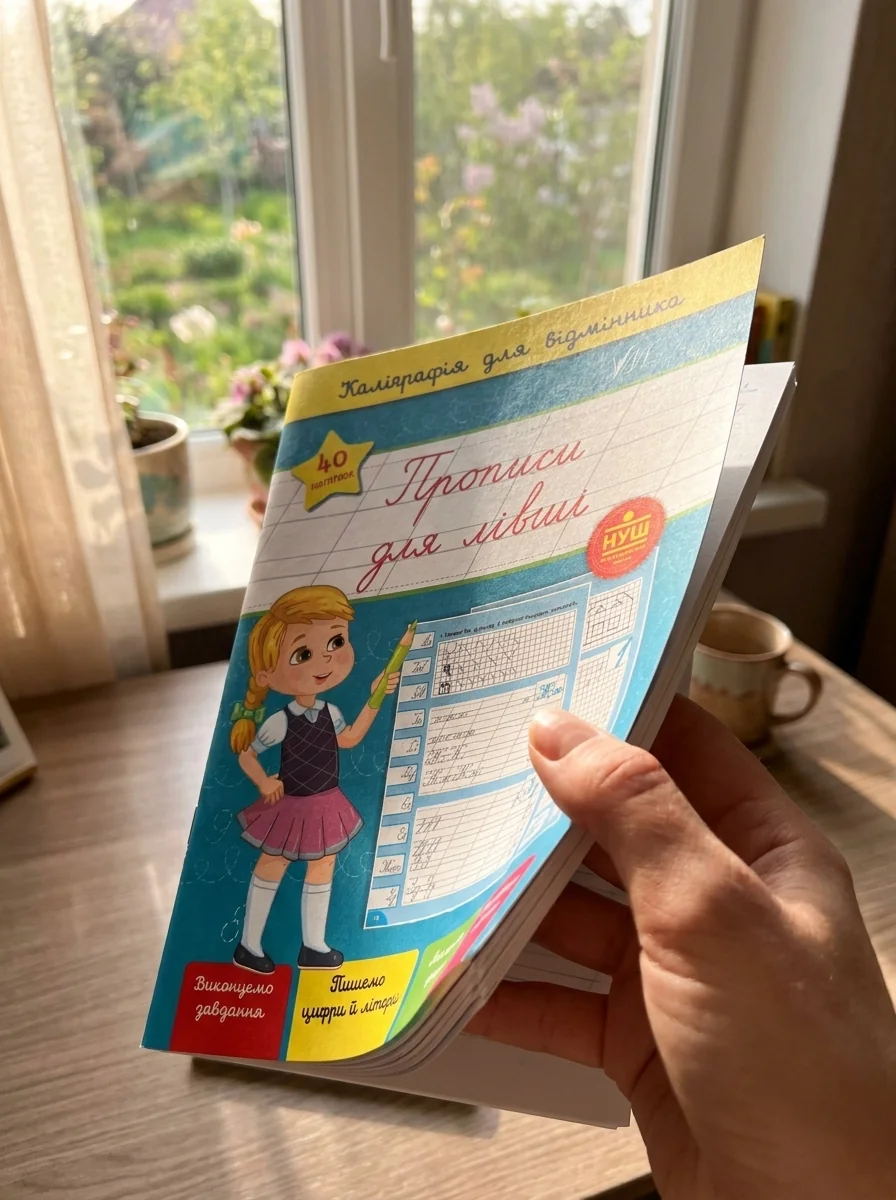 Каліграфія для відмінника. Прописи для лівші — фото 2