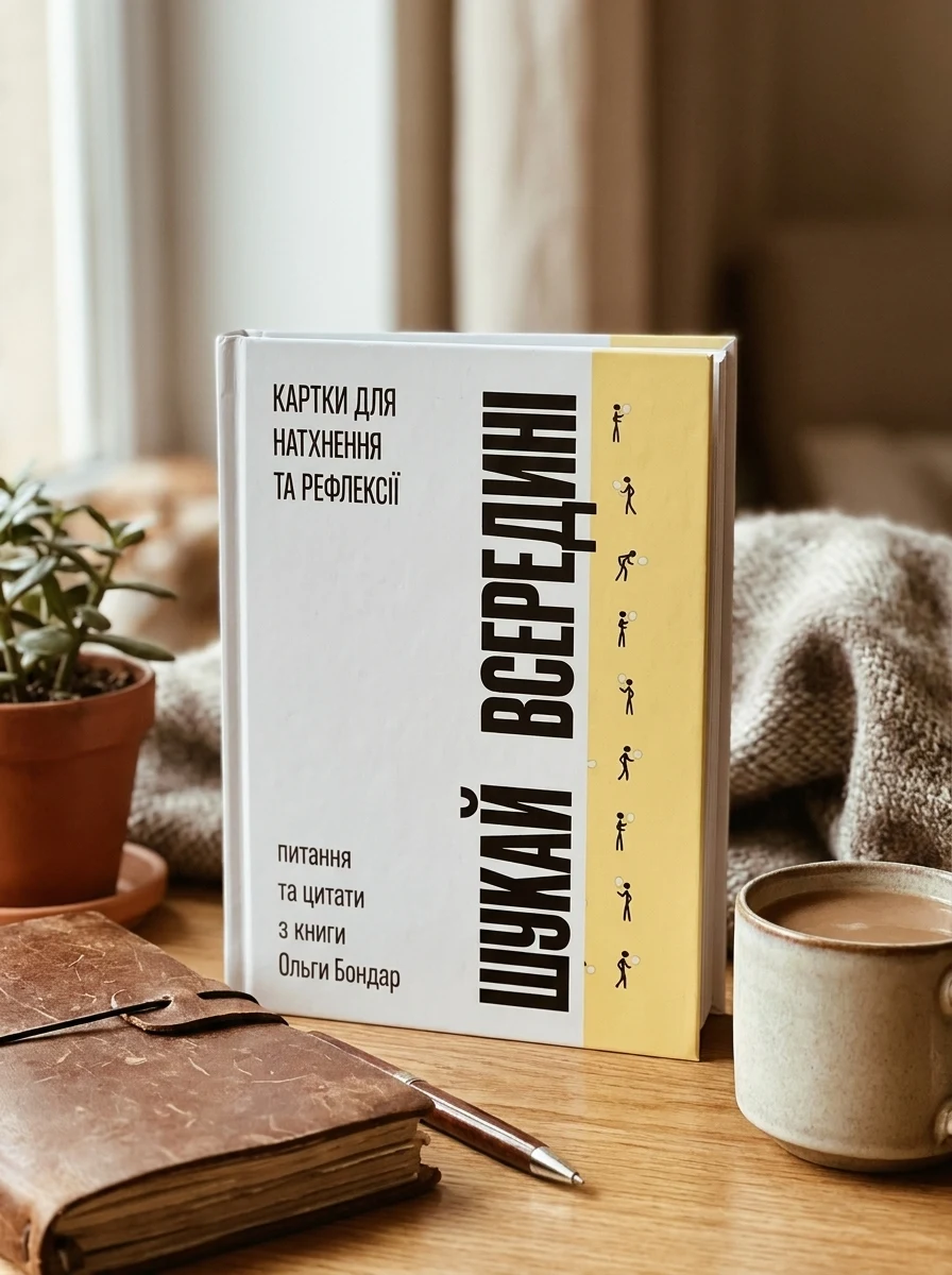 Картки для натхнення та рефлексії "Шукай всередині". Питання та цитати з книги Ольги Бондар — Наука та психологія