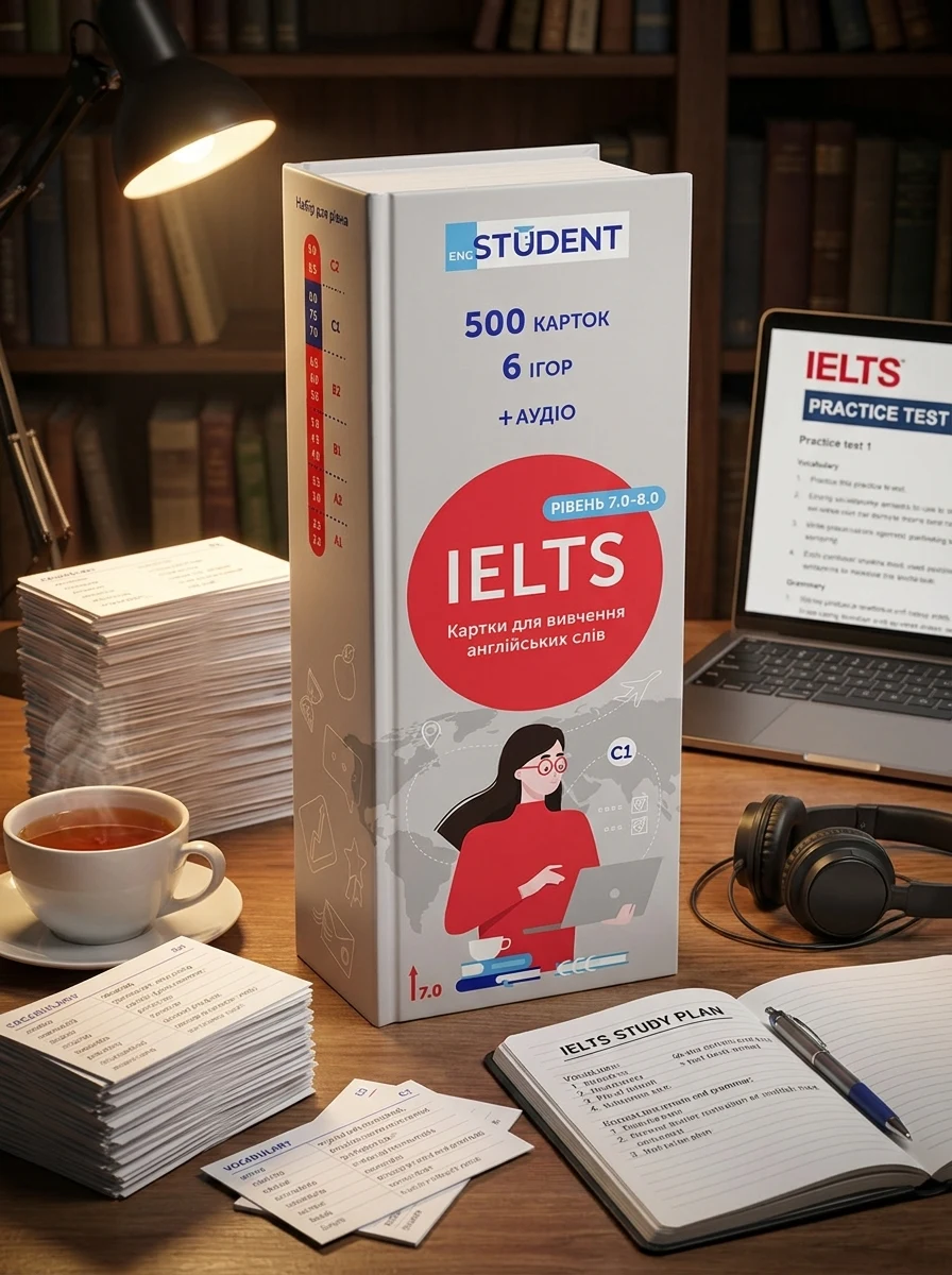 Картки для вивчення англійської. IELTS (500) — Вивчення мов