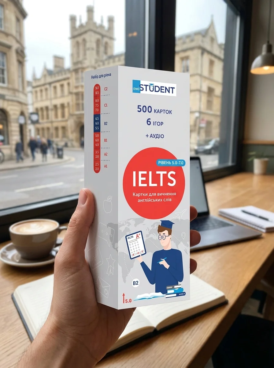 Картки для вивчення англійських слів. IELTS (500) рівень 5.0-7.0 — English Student, обкладинка