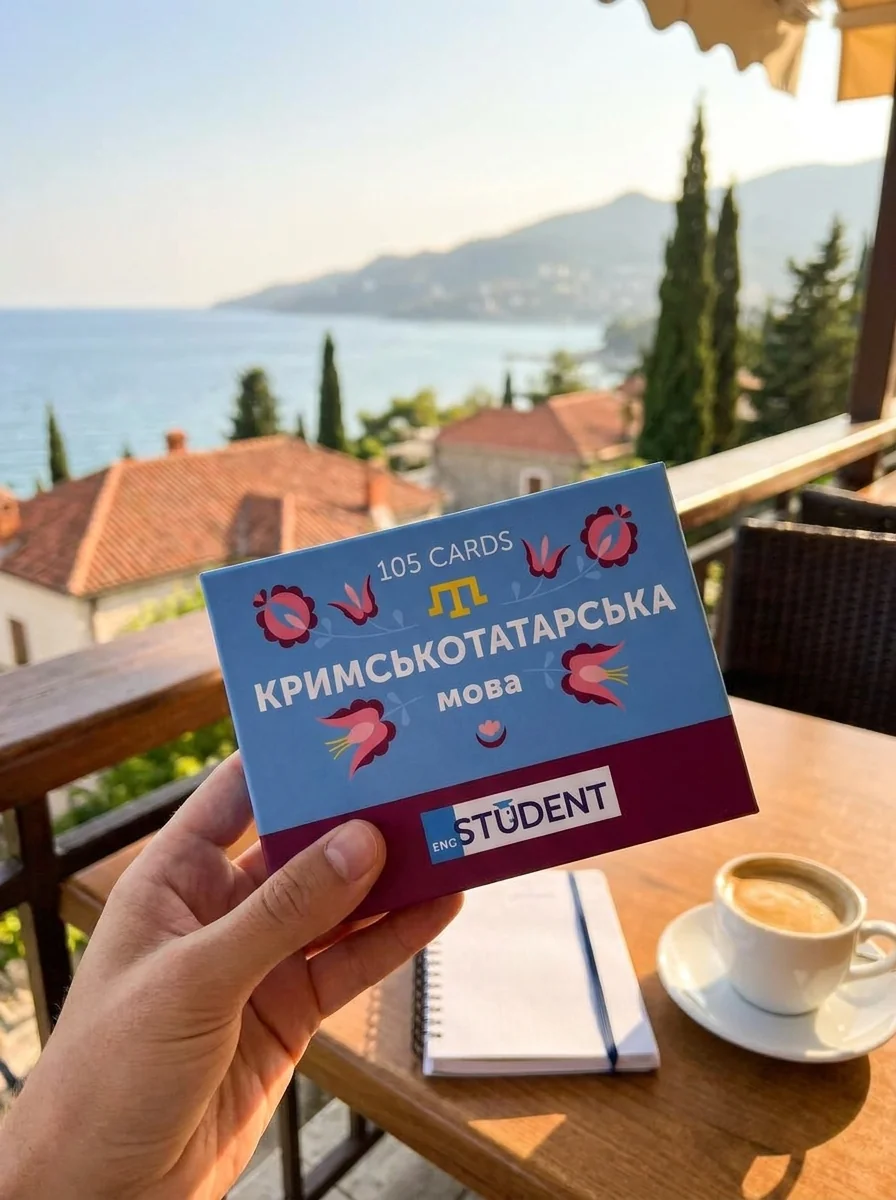 Картки для вивчення кримськотатарської мови — English Student, обкладинка