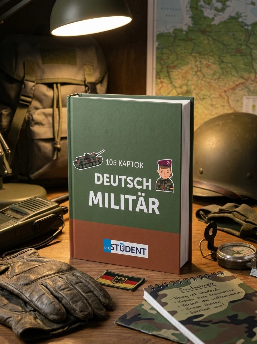Картки для вивчення німецьких слів. Militär Deutsch. Військова лексика — Вивчення мов