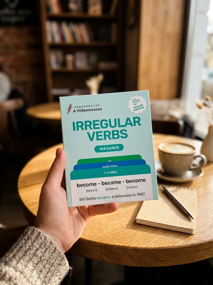 Картки Irregular verbs — Артем Редванський, обкладинка