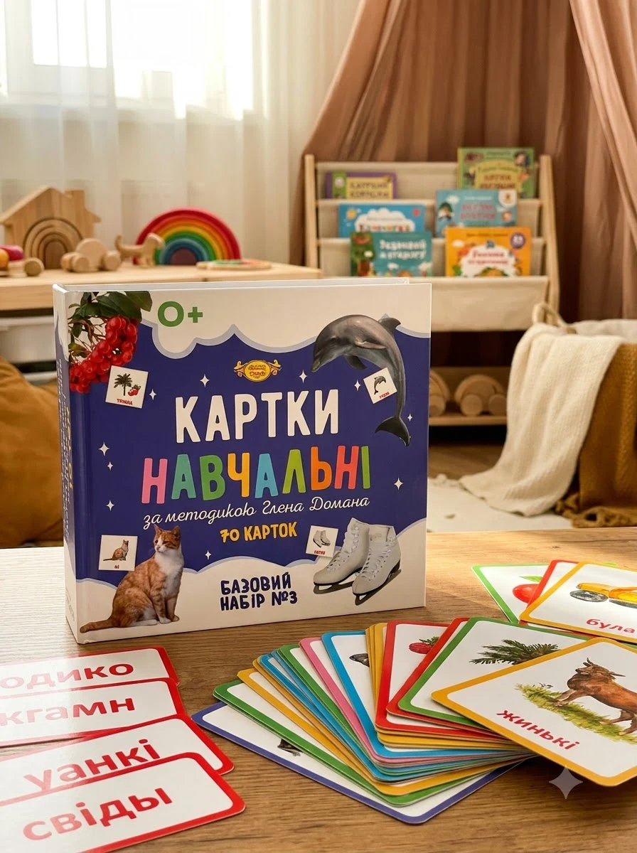 Картки навчальні за методикою Глена Домана. Базовий набір №3 — Навчальна література