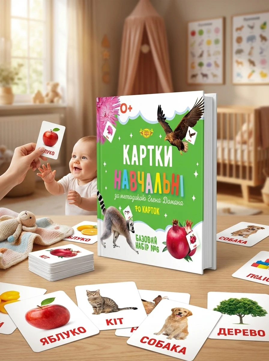 Картки навчальні за методикою Глена Домана. Базовий набір №6 — фото 2