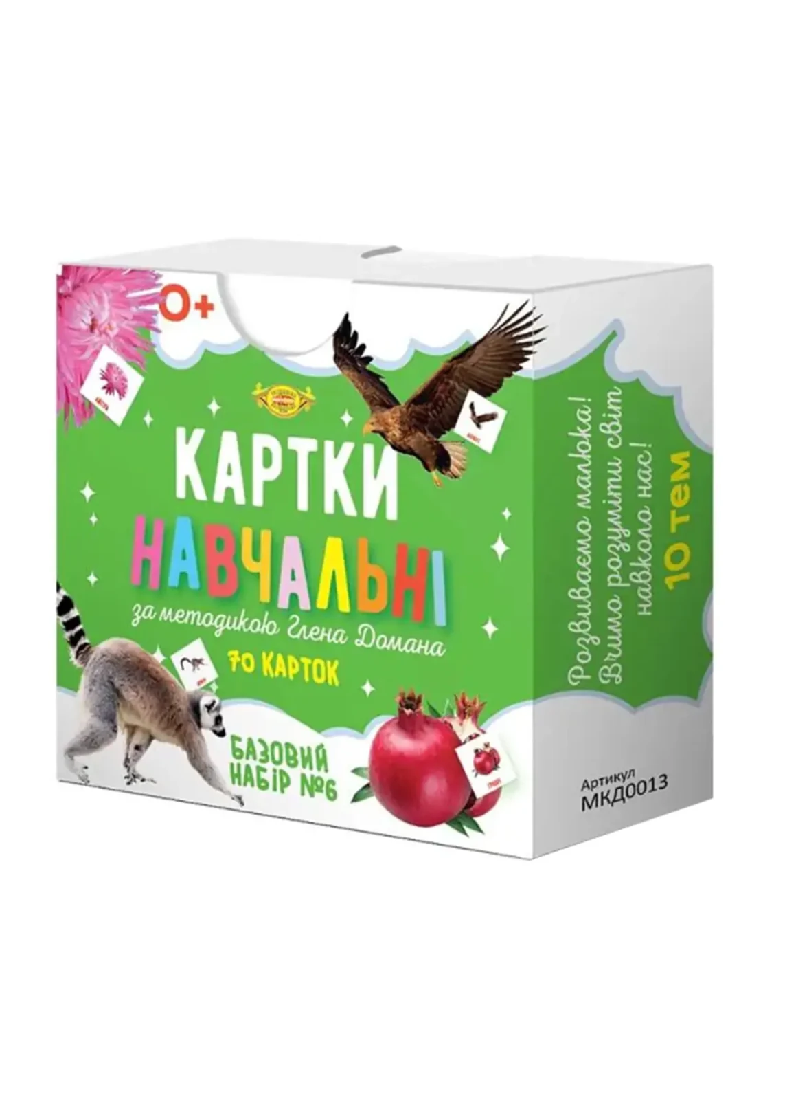 Картки навчальні за методикою Глена Домана. Базовий набір №6