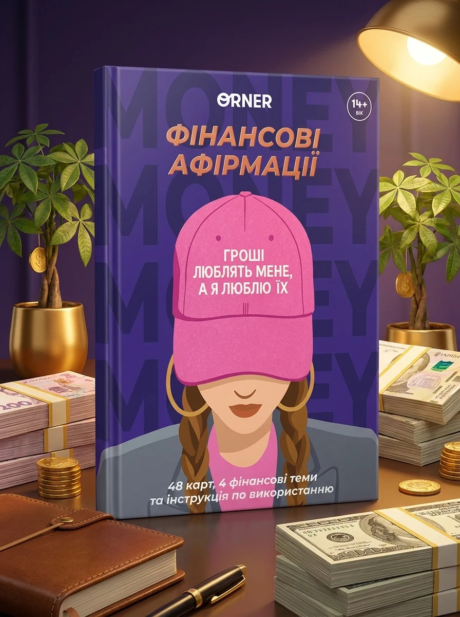 Картки з афірмаціями "Гроші люблять мене", обкладинка