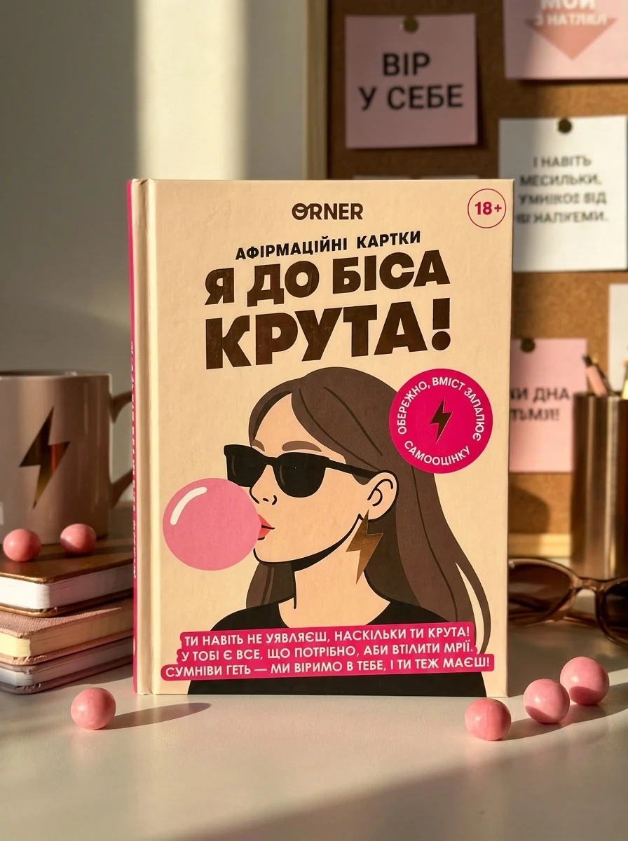 Картки з афірмаціями «Я крута! 18+», обкладинка