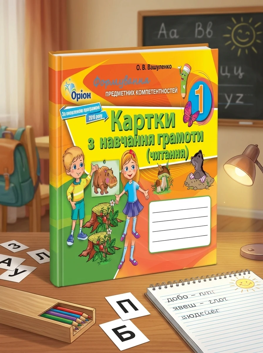 Картки з навчання грамоти. Читання. 1 клас