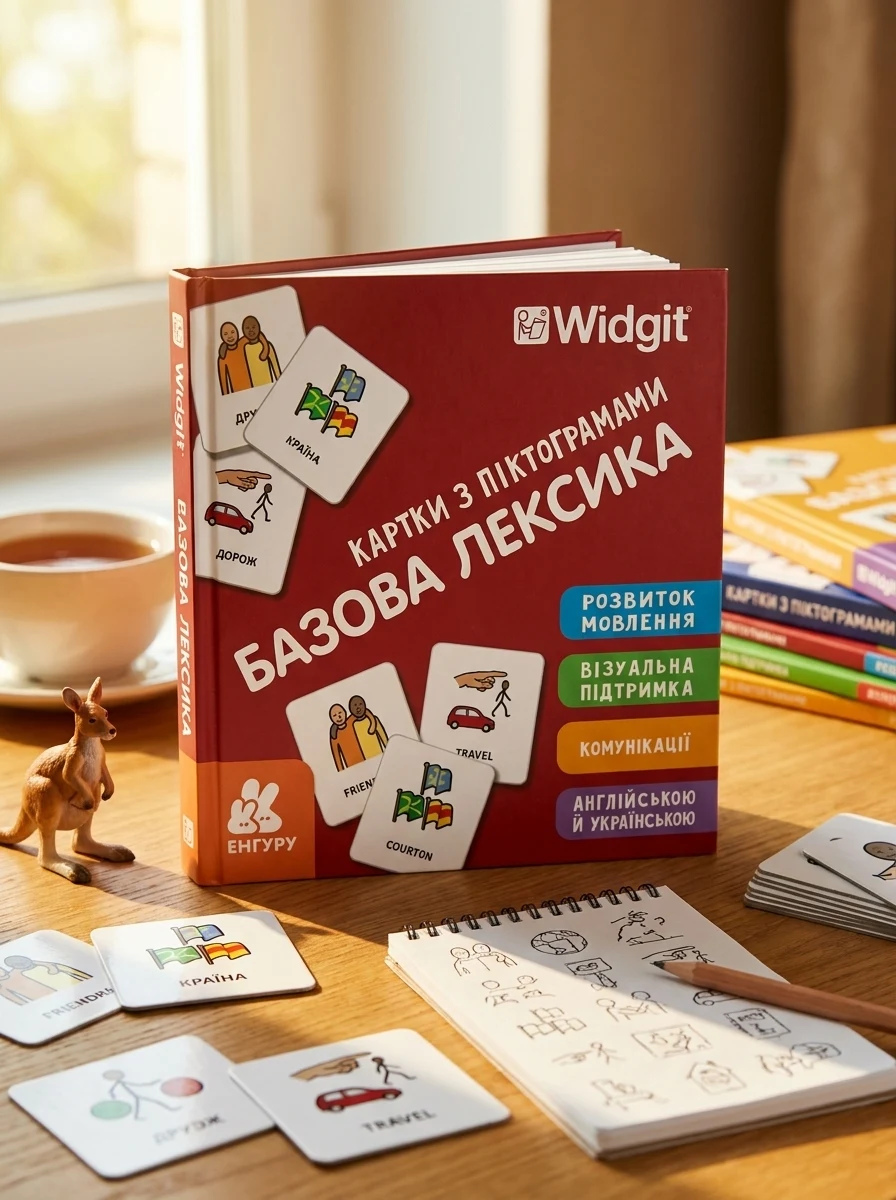 Картки з піктограмами. Базова лексика — Вивчення мов