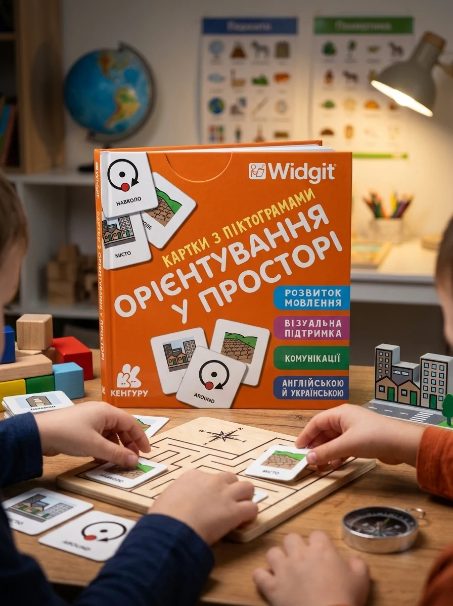 Картки з піктограмами. Орієнтування у просторі — Дитяча література