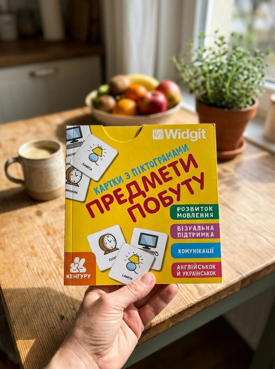Картки з піктограмами. Предмети побуту — Вивчення мов