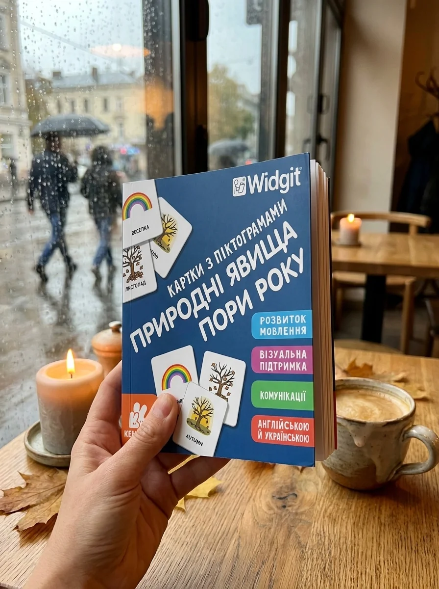 Картки з піктограмами. Природні явища. Пори року — Дитяча література