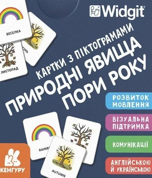Картки з піктограмами. Природні явища. Пори року,