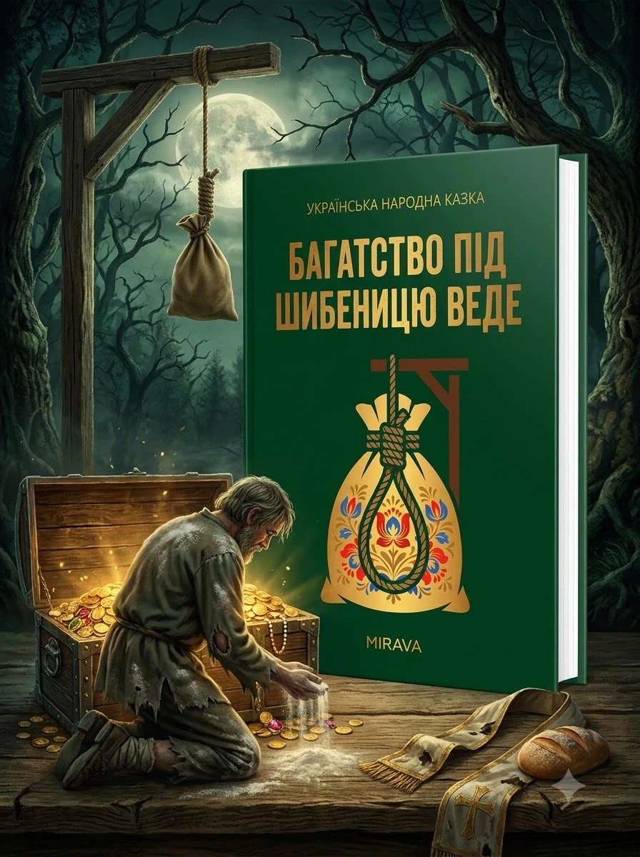 Багатство під шибеницю веде — українська народна казка — Народна творчість, обкладинка