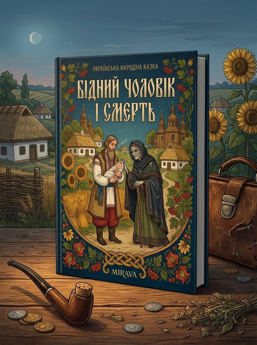 Бідний чоловік і смерть — українська народна казка — Народна творчість, обкладинка