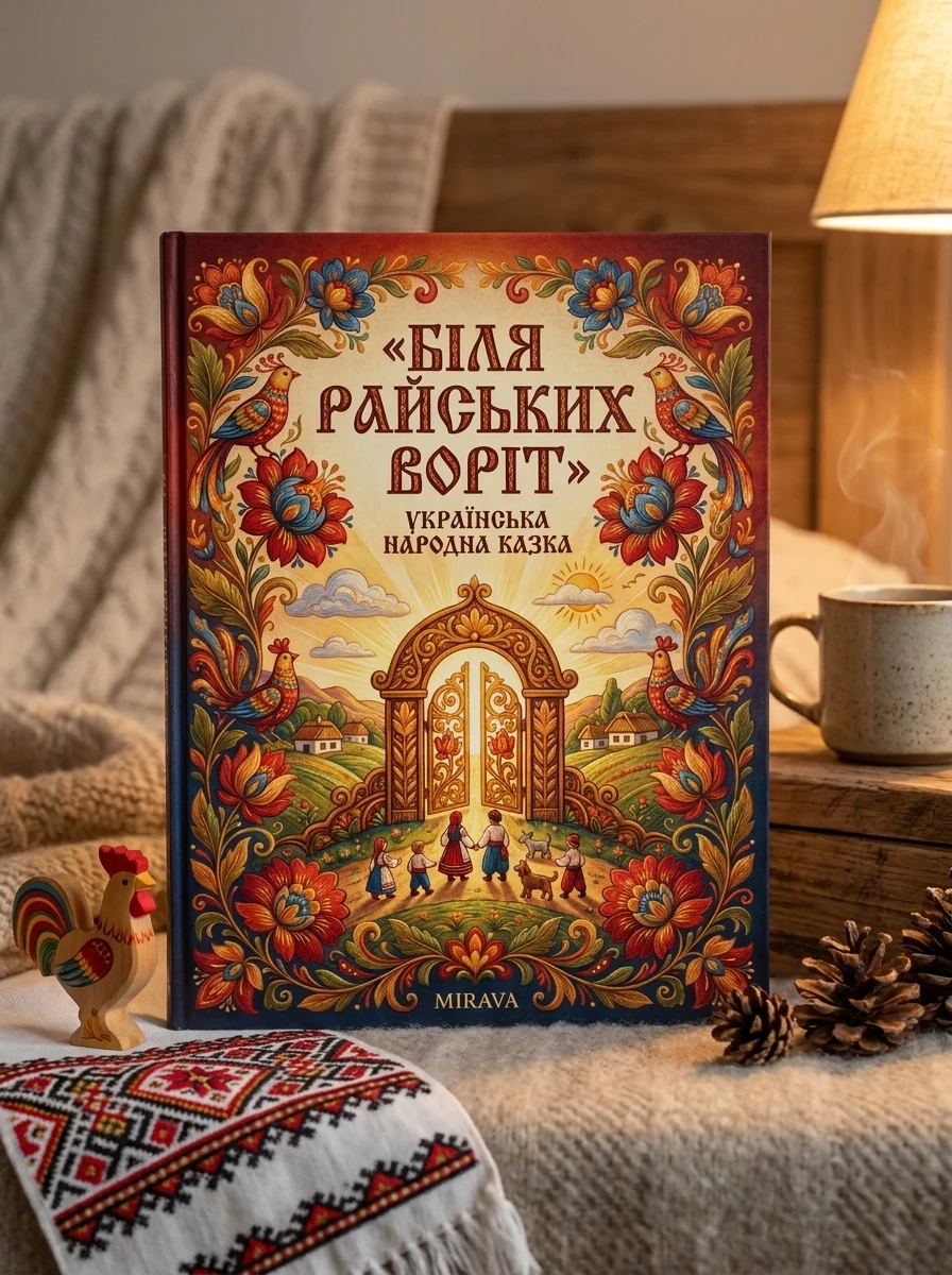 Біля райських воріт — українська народна казка — Народна творчість, обкладинка