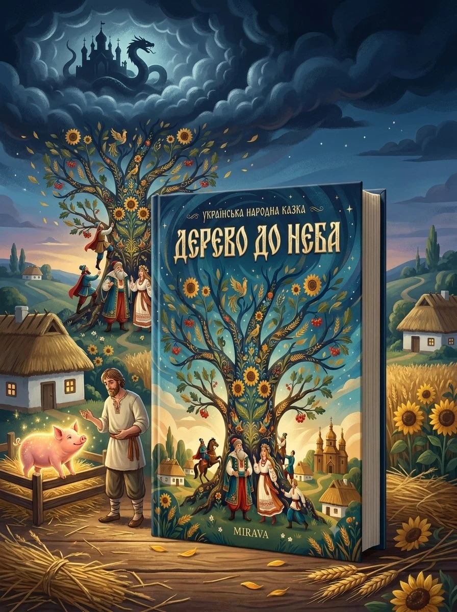 Дерево до неба — українська народна казка — Народна творчість, обкладинка