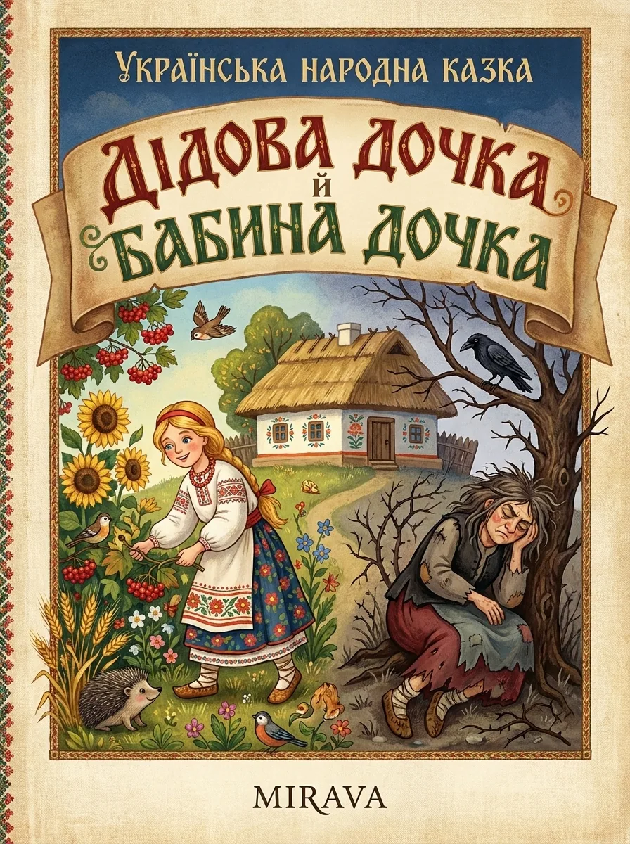 Казка «Дідова дочка й бабина дочка»