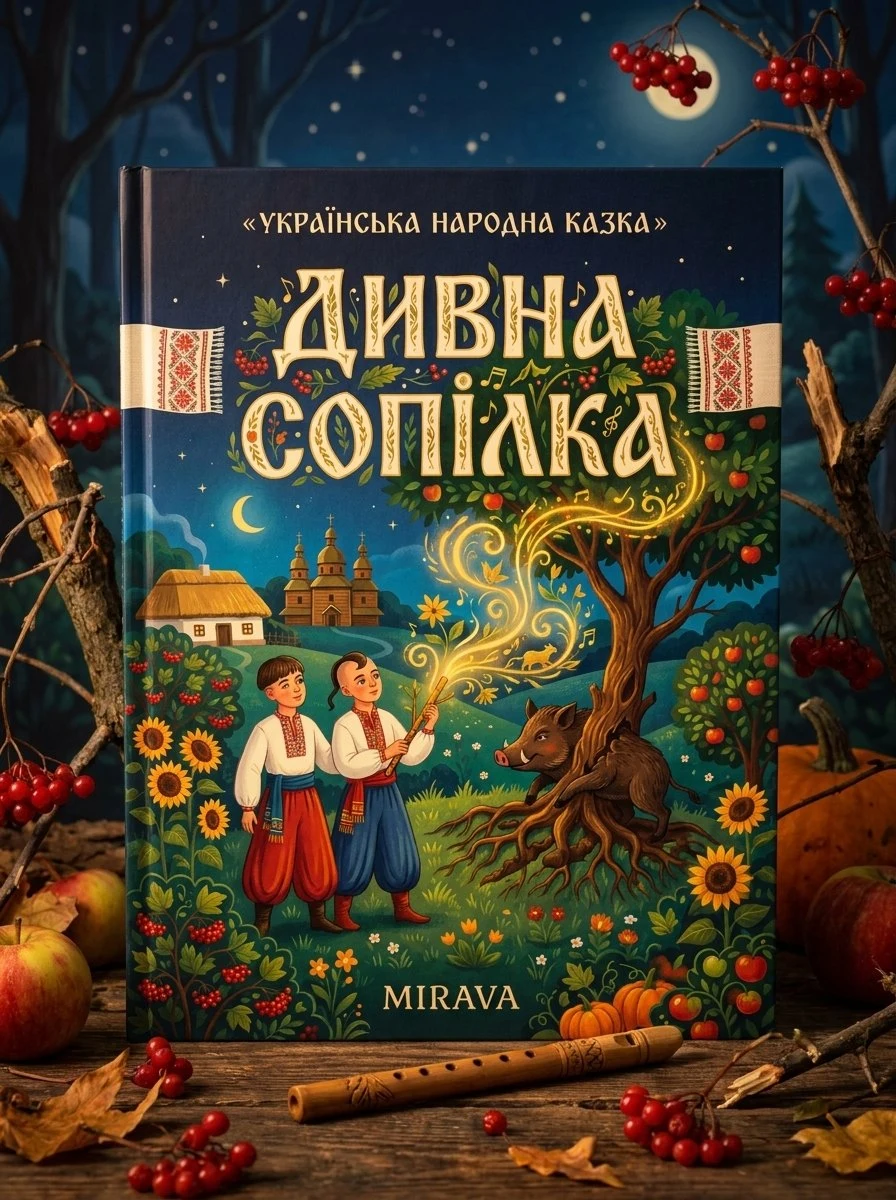 Дивна сопілка — українська народна казка — Народна творчість, обкладинка