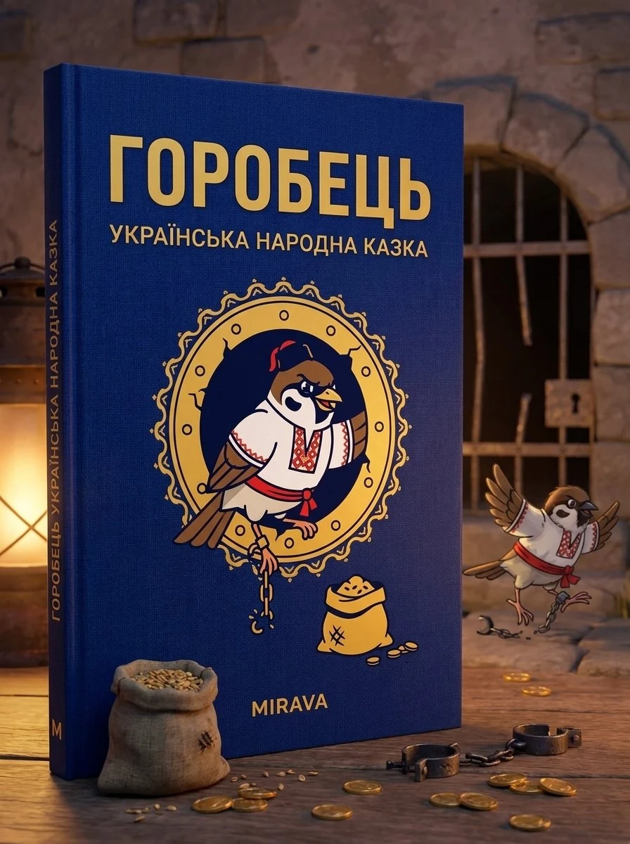 Горобець — українська народна казка — Народна творчість, обкладинка