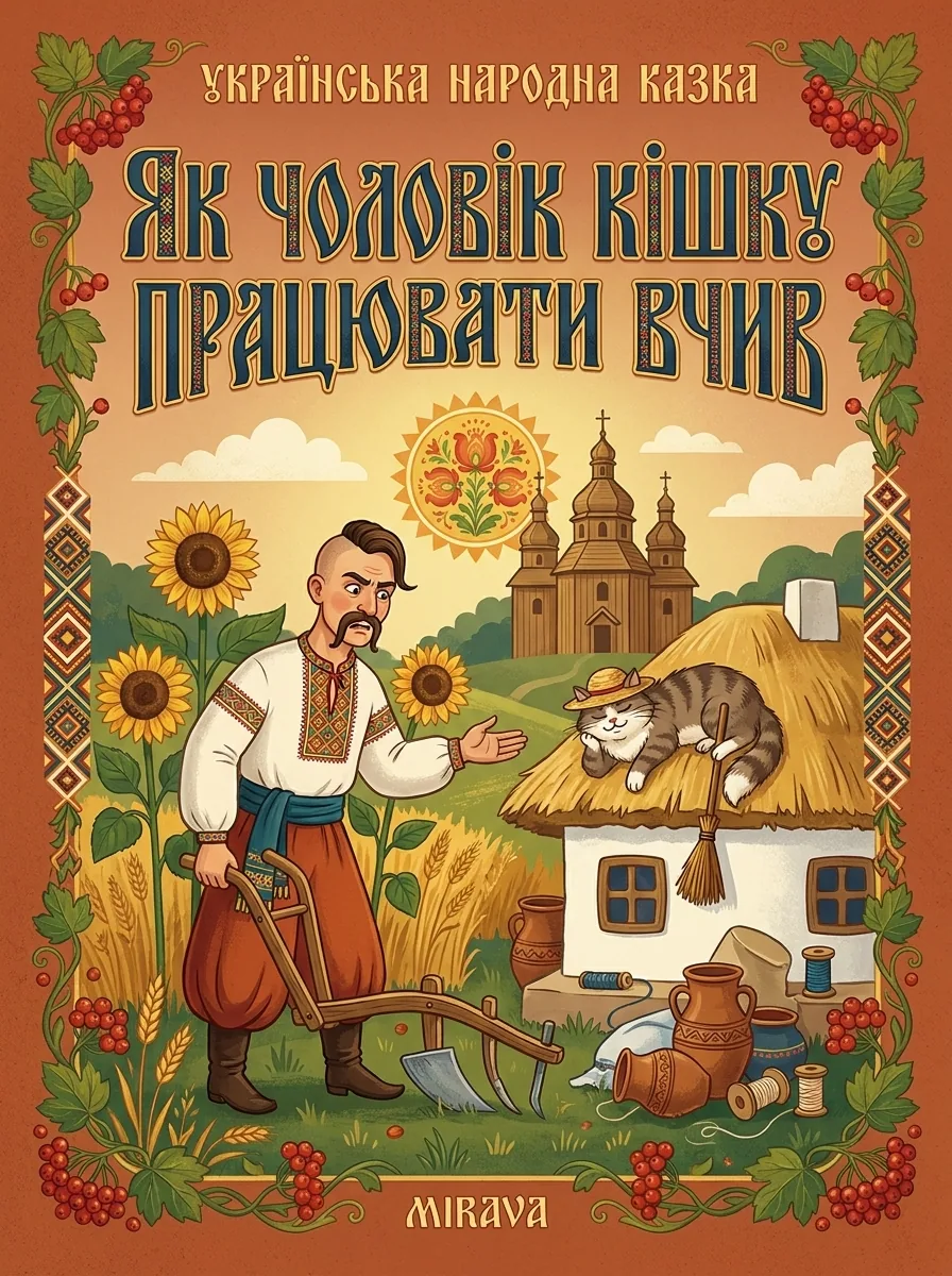Як чоловік кішку вчив працювати