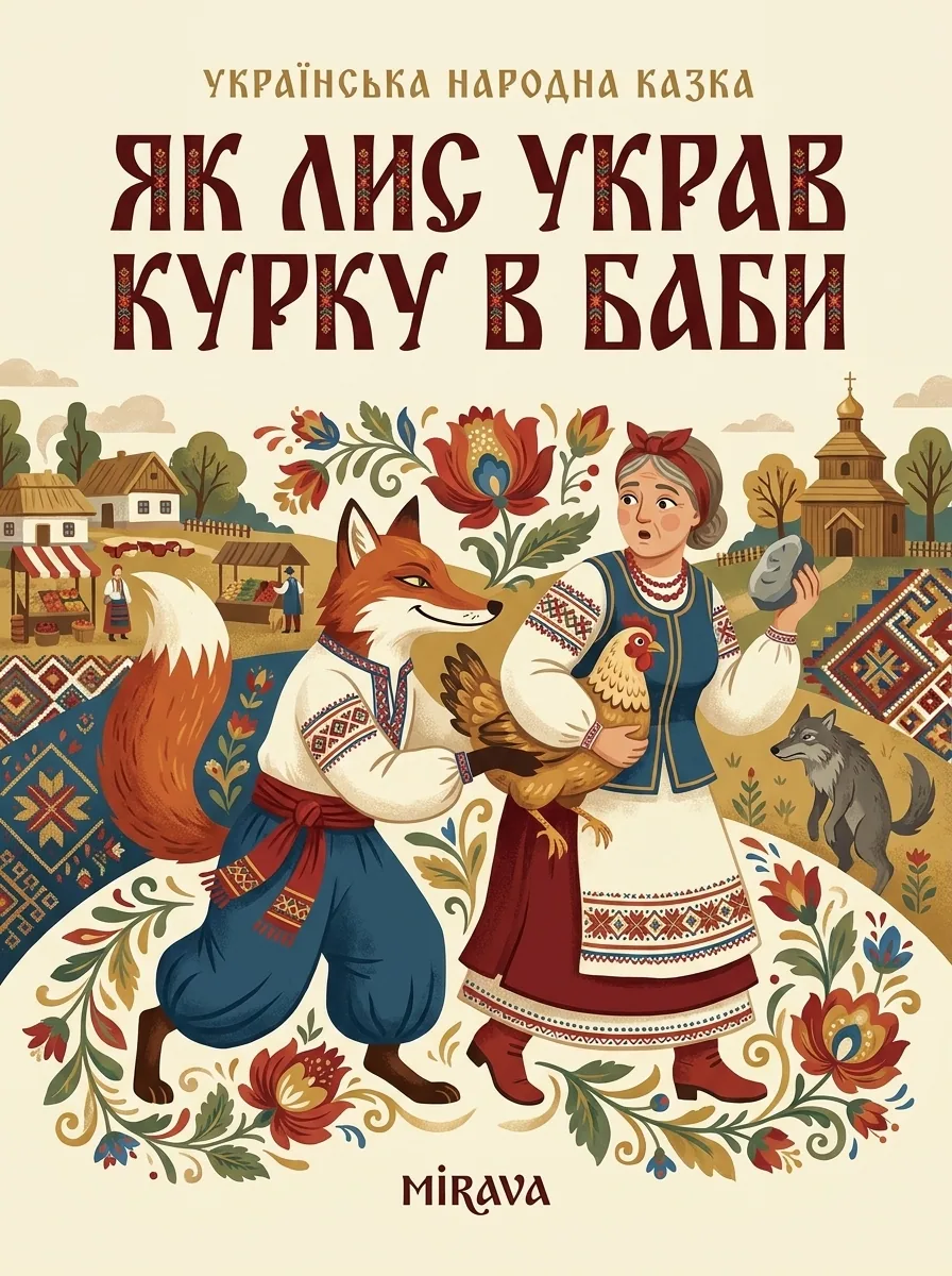 Як лис украв курку в баби