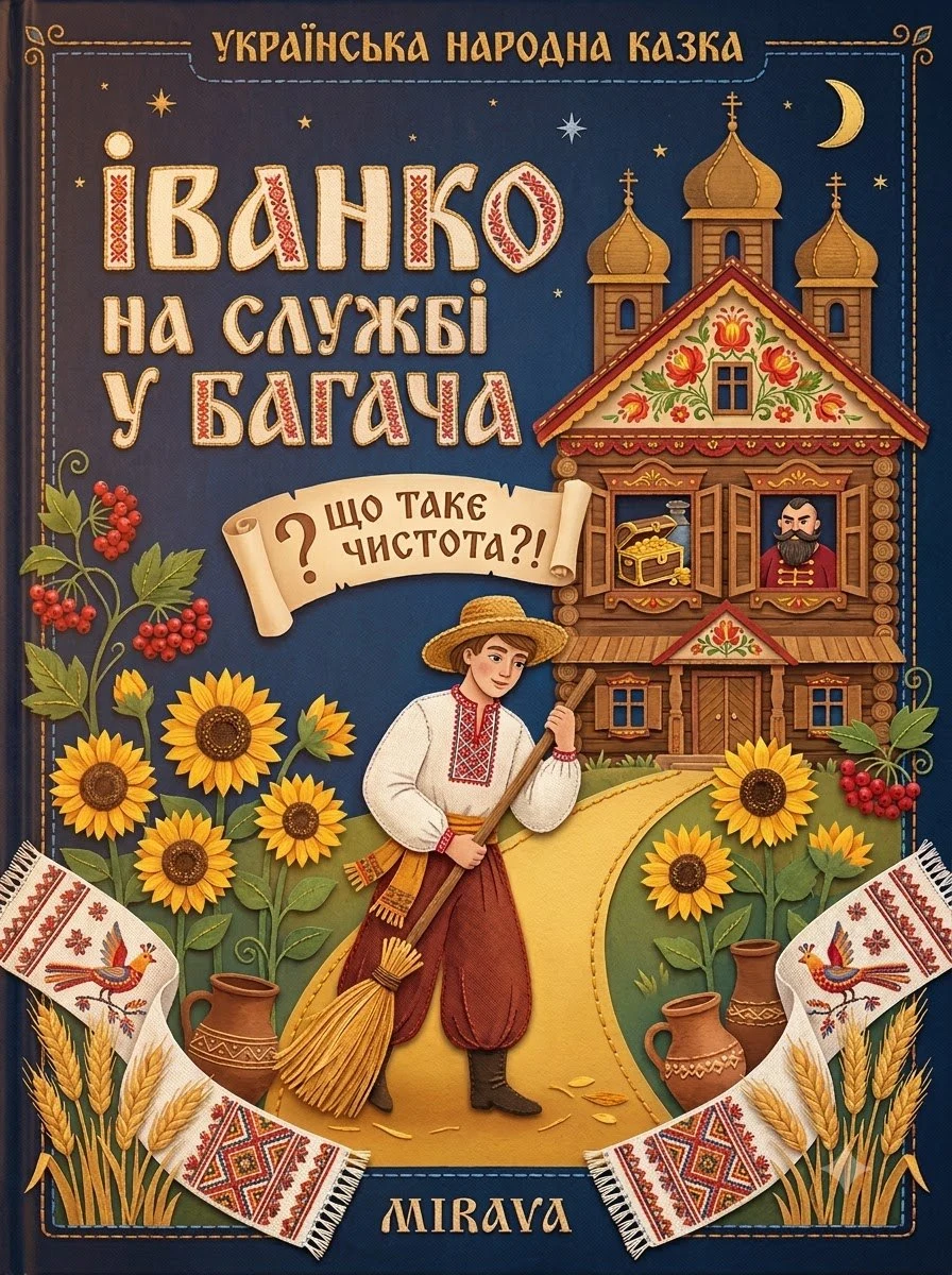 Іванко на службі у багача — українська народна казка — Народна творчість, обкладинка