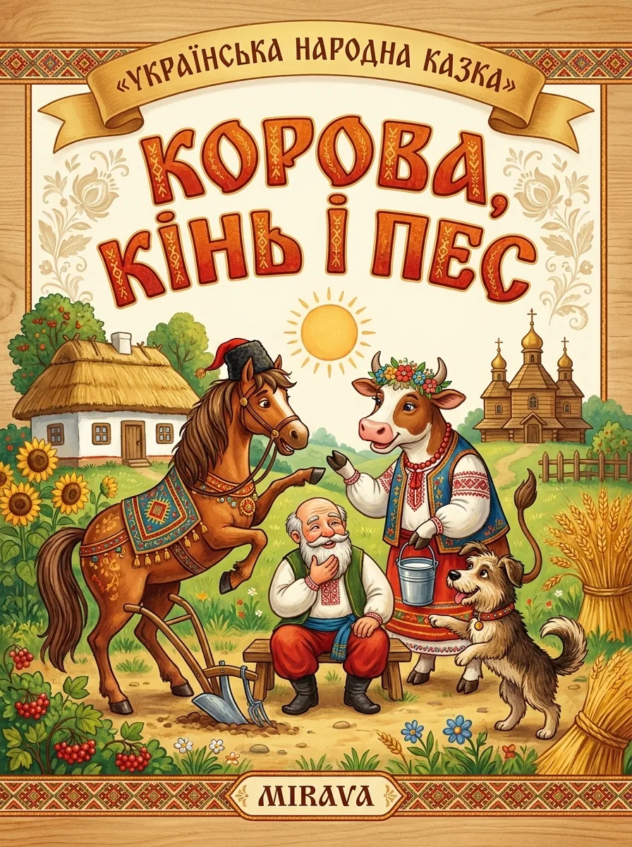 Корова, кінь і пес