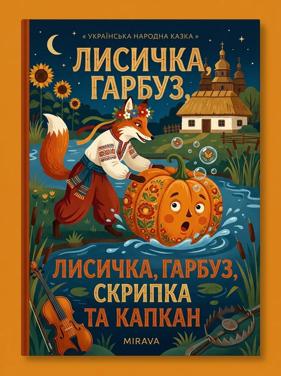 Лисичка, гарбуз, скрипка та капкан