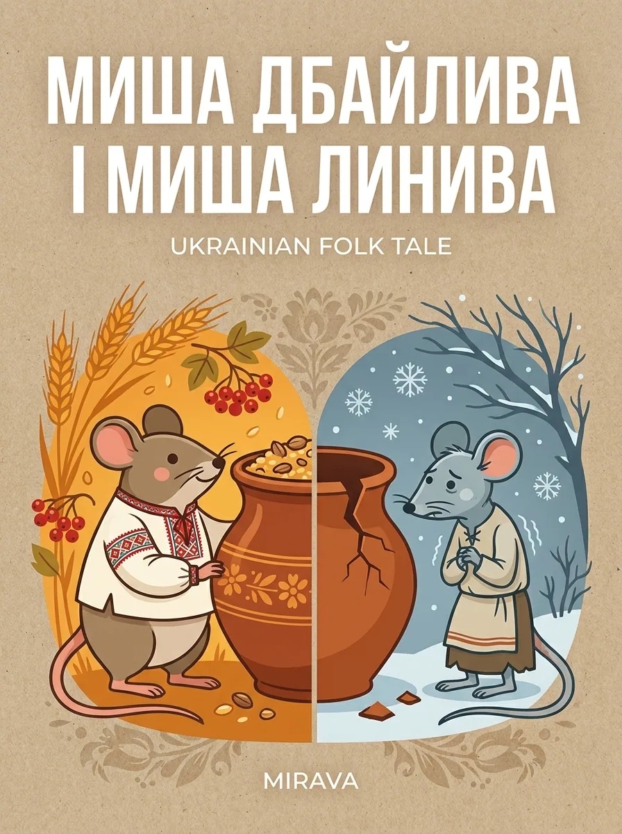 Миша дбайлива і миша лінива