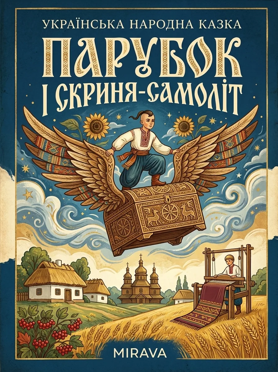 Парубок і скриня-самольот