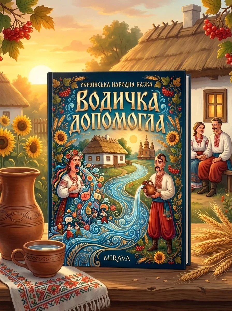 Водичка допомогла — українська народна казка — Народна творчість, обкладинка