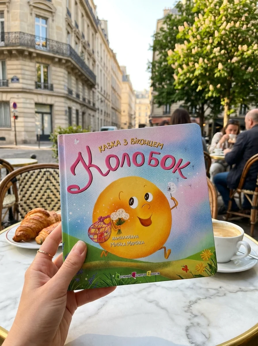 Казка з віконцем: Колобок — Мрійка Марійка, обкладинка