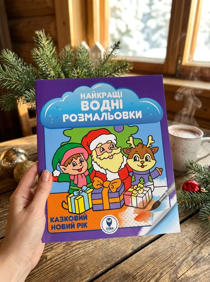 Казковий Новий рік. Найкращі водні розмальовки | купити книгу онлайн