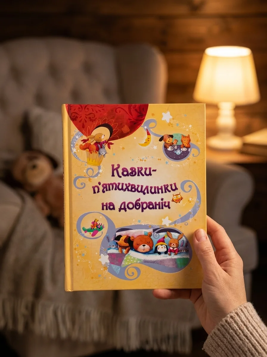 Казки-п’ятихвилинки на добраніч, обкладинка