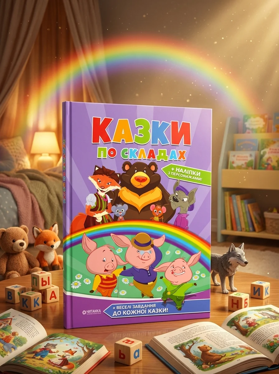 Казки по складах — Дитячі книги