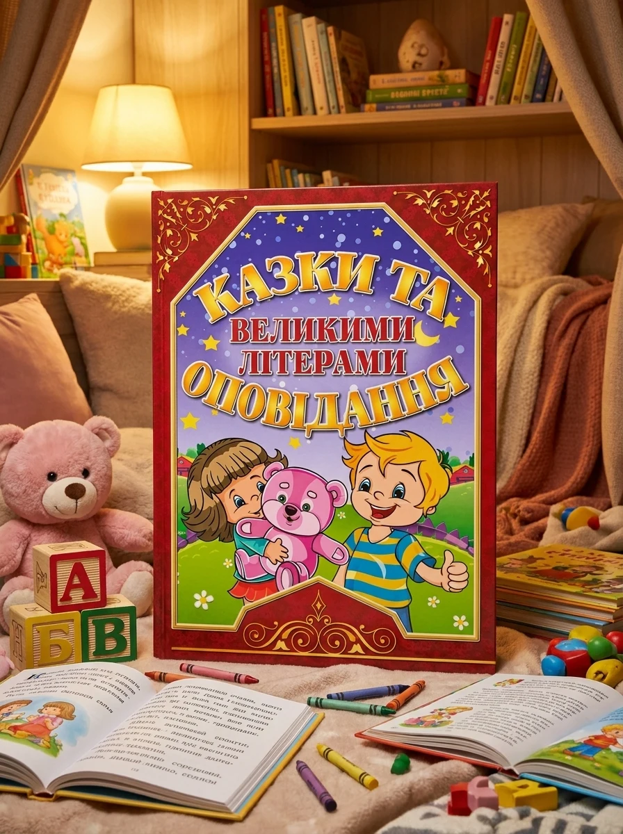 Казки та оповідання великими літерами (червона) — Навчальна література
