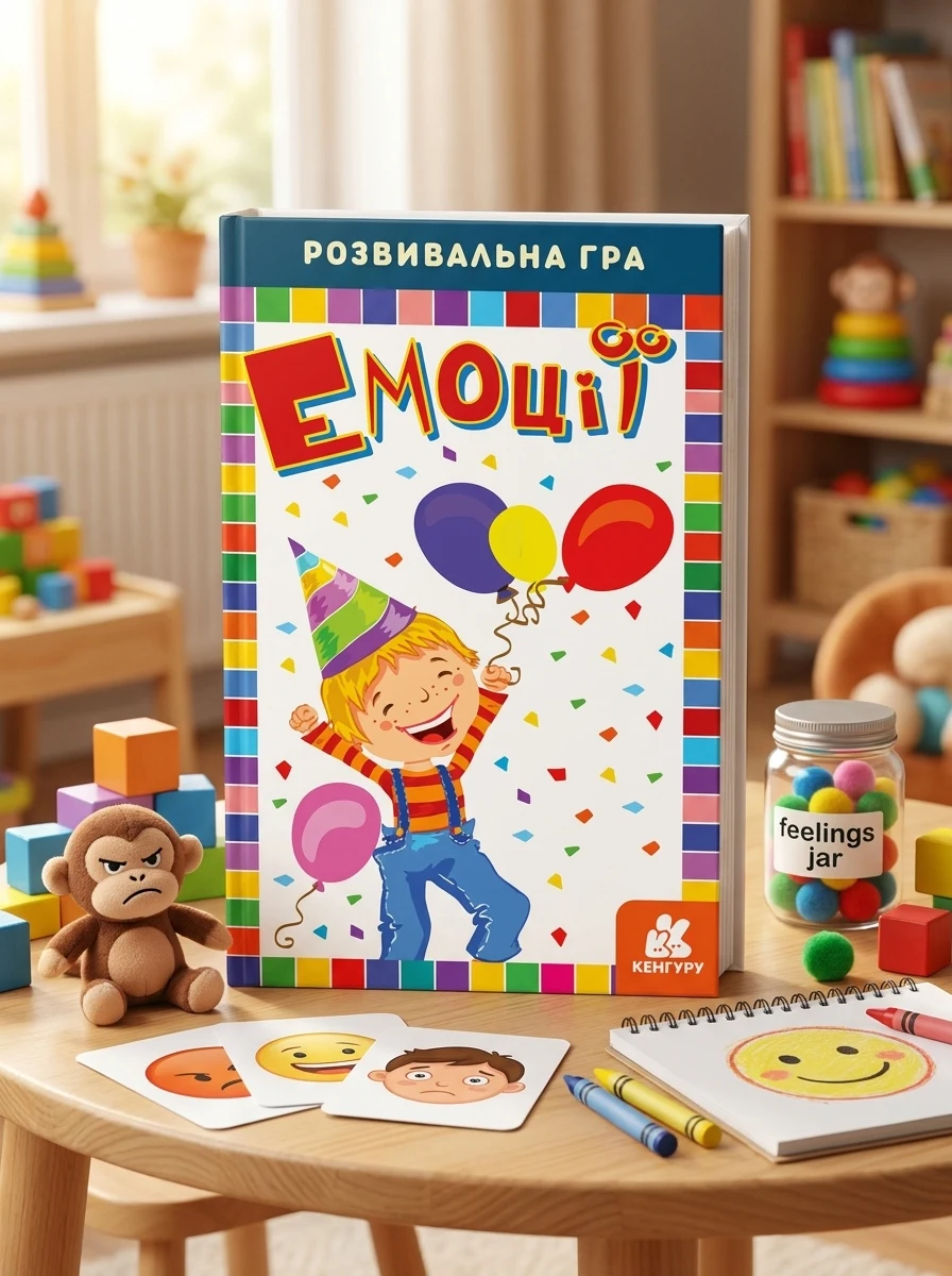 КЕНГУРУ Гра (Clever book) Емоції (У) — Дитяча література