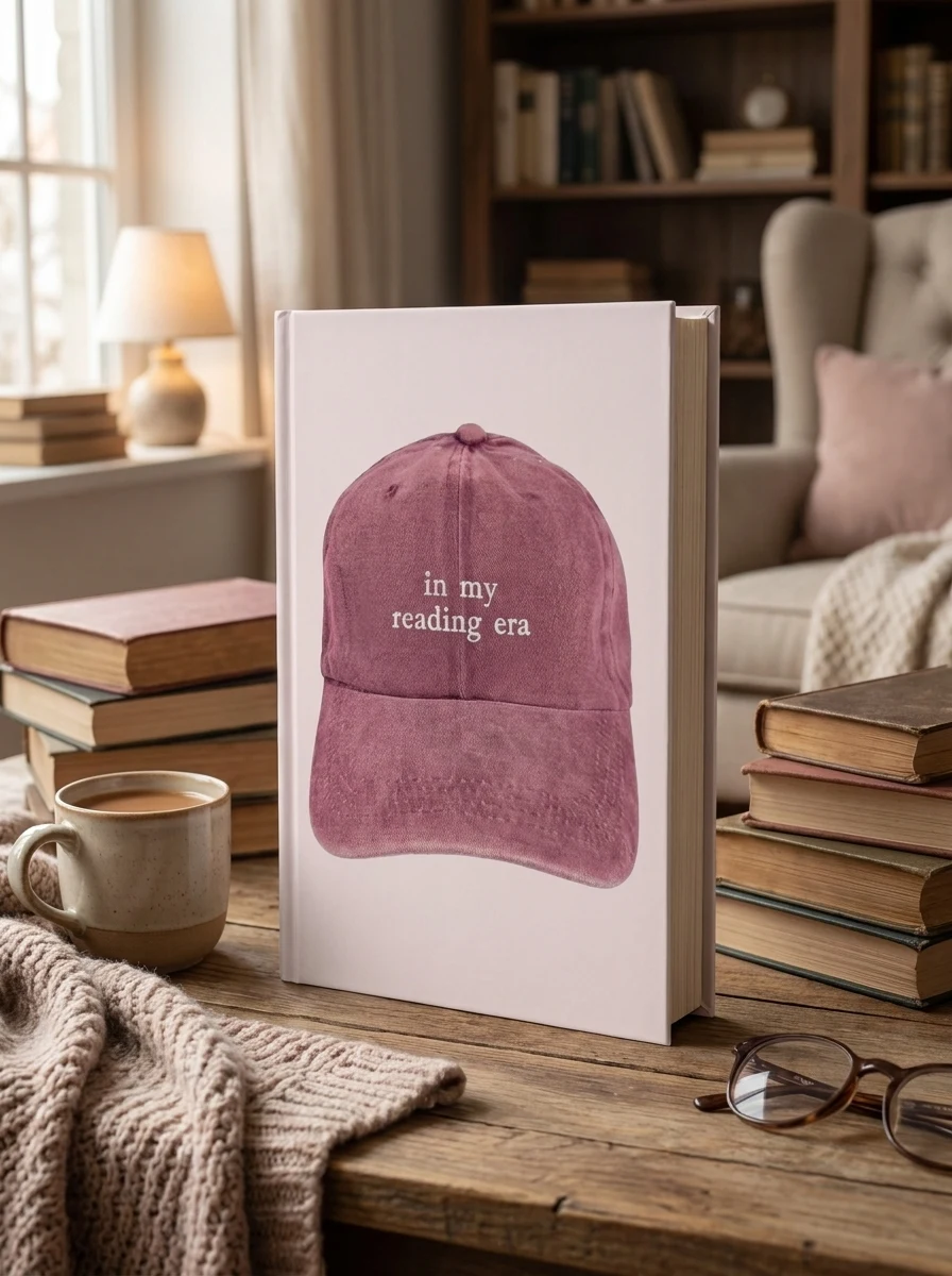 Кепка «In my reading era» (рожева) — Художня література