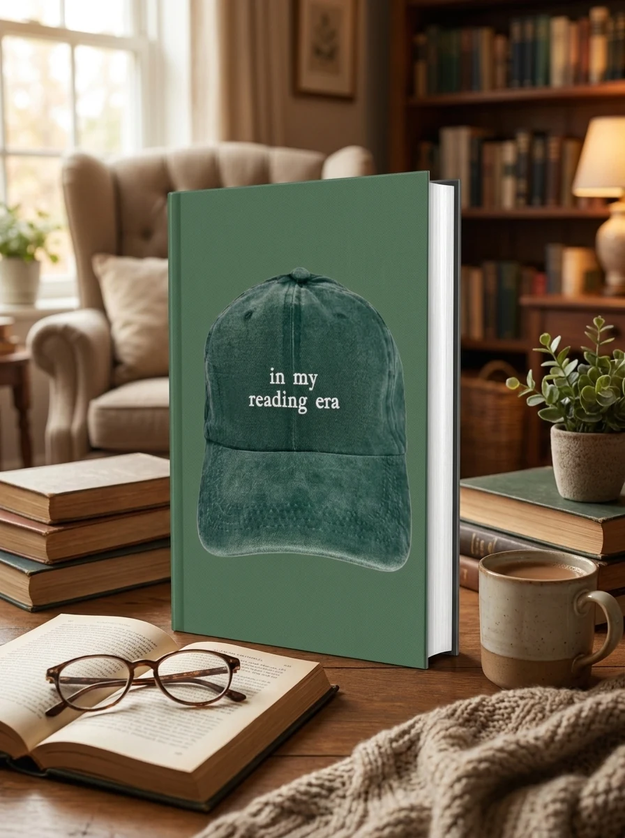Кепка «In my reading era» (зелена) — Художня література
