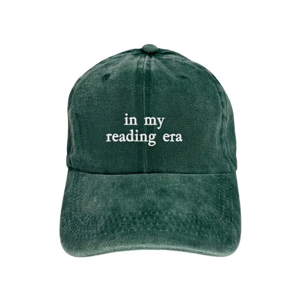 Кепка «In my reading era» (зелена)