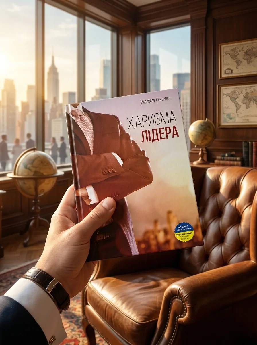 Харизма лідера — Гандапас Р., обкладинка