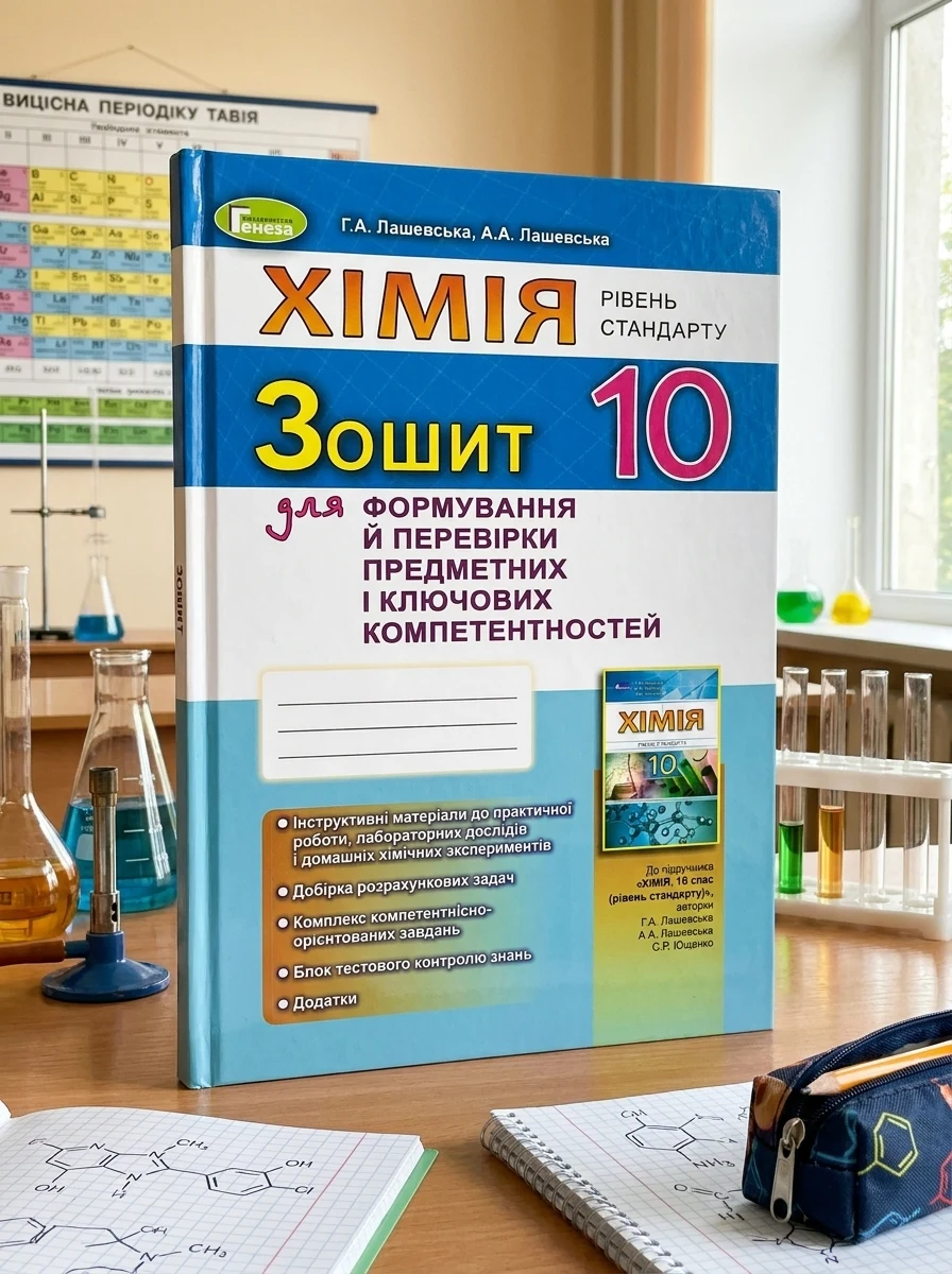 Хімія 10 клас. Зошит для формування й перевірки предметних і ключових компетентностей — Вивчення мов