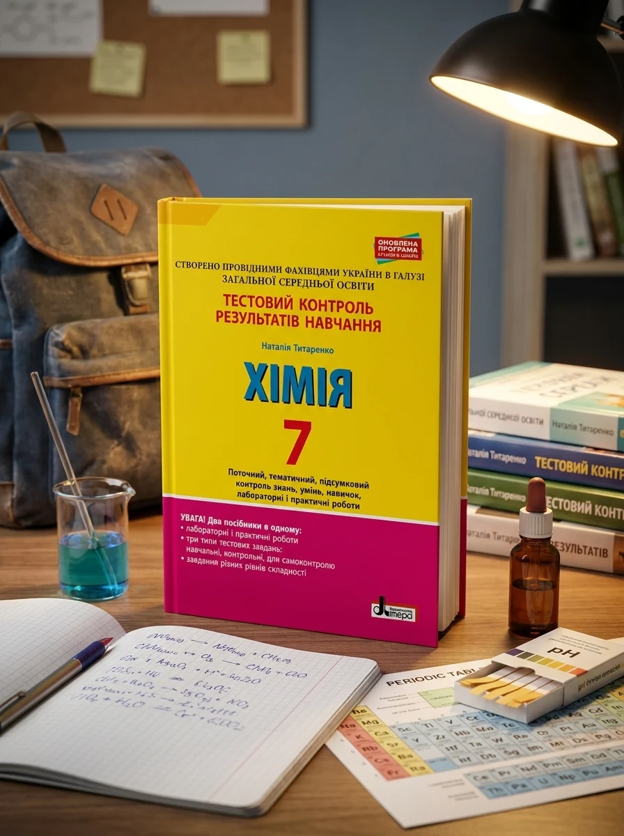 Хімія. 7 клас. Тестовий контроль знань. — Вивчення мов
